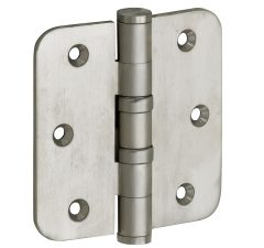 Kogellagerscharnier 76x76 ronde hoek vlak mat nikkel ongelakt