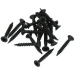 20 stuks zwarte Schroeven Pozy Drive 3.5 x 25 mm