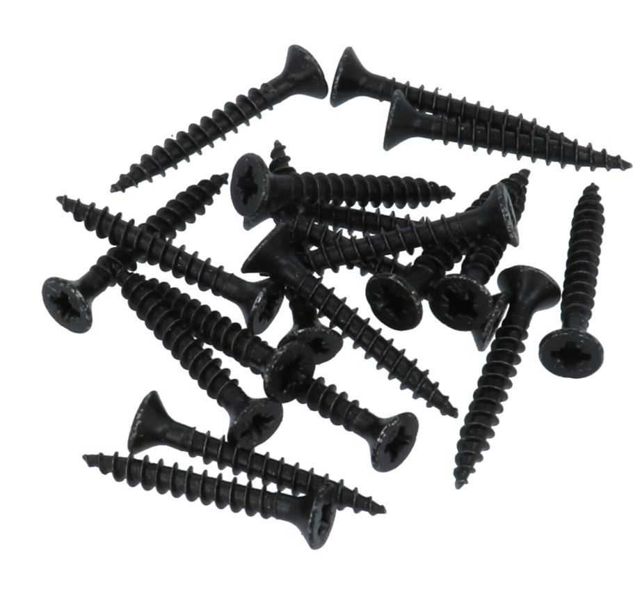 20 stuks zwarte Schroeven Pozy Drive 4.0 x 30 mm