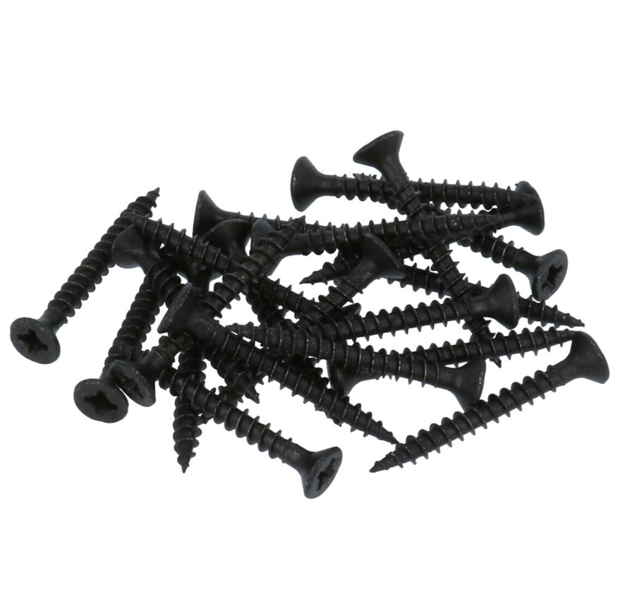 20 stuks zwarte Schroeven Pozy Drive 4.0 x 35 mm