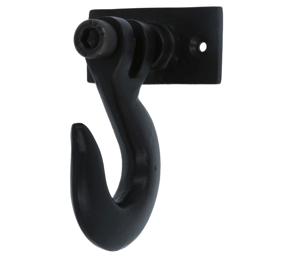 Beweegbare Haak 56 x 107 mm IJzer zwart - Afbeelding 2
