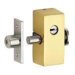 Bijzetslot Elegant buiten draaiend messing ongelakt