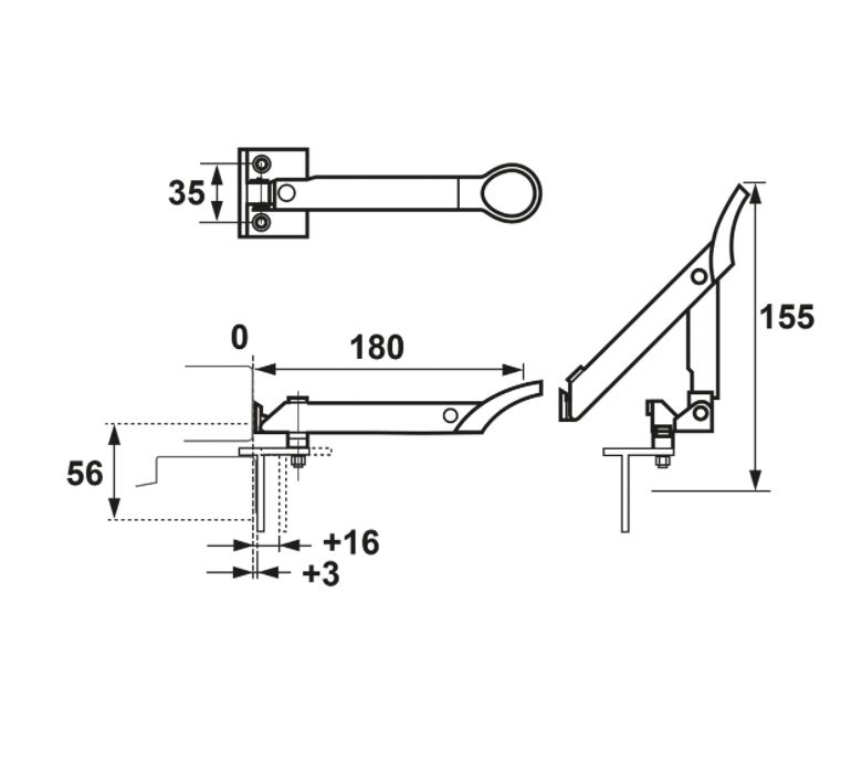 AXA Combi-raamuitzetter AXAflex Speciaal rvs - Afbeelding 2