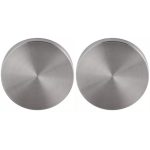 Set van twee Blinde Plaatjes Permafix Proline rvs mat