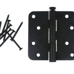 XBL Kogellagerscharnier 89x89x2.5 mm ronde hoek zwart