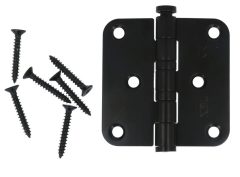 XBL Kogellagerscharnier 76x76x2.5 mm ronde hoek zwart