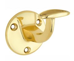 Leuninghouder Elegant hol opschroevend messing ongelakt