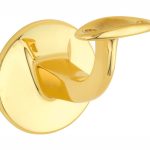 Leuninghouder Elegant hol M8 messing ongelakt