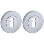 Set van twee sleutelplaatjes Vivo BB mat chroom