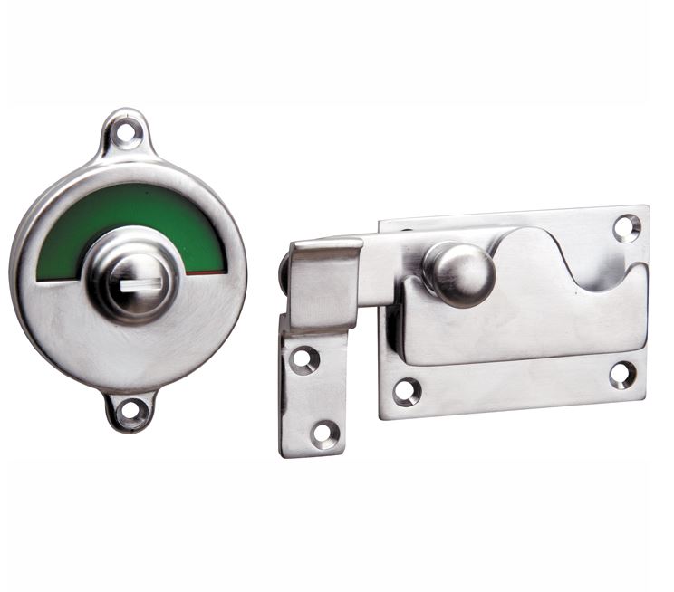 WC-overslag Elegant vlak mat chroom