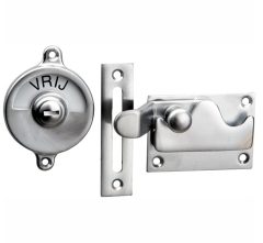 WC-overslag Elegant met bocht mat chroom