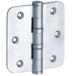 Kogellagerscharnier 76x76 ronde hoek vlak mat chroom