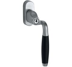 SKG2 Draaikiepgarnituur afsluitbaar Ton ebben/Smal Rechts mat chroom