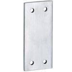 Vulplaat tbv SKG raamsluiting 3 mm mat chroom