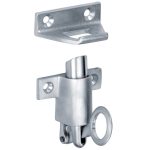 Raamknip Elegant met sluitplaat mat chroom