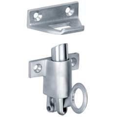 Raamknip Elegant met sluitplaat mat chroom