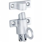 Raamknip Elegant met sluitkom mat chroom