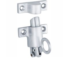 Raamknip Elegant met sluitkom mat chroom