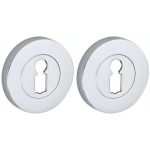 Set van twee sleutelplaatjes Vivo BB glans chroom