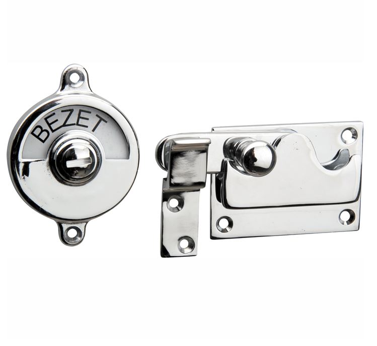 WC-overslag Elegant vlak glans chroom