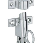 Raamknip Elegant met sluitkom glans chroom
