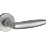 Deurklink op geveerd rozet Dudok/Vivo mat nikkel ongelakt