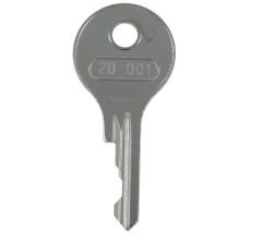Losse sleutel no.2D001 t.b.v. espagnoletsluitingen en raamsluitingen