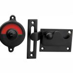 WC-overslag Elegant met bocht mat zwart