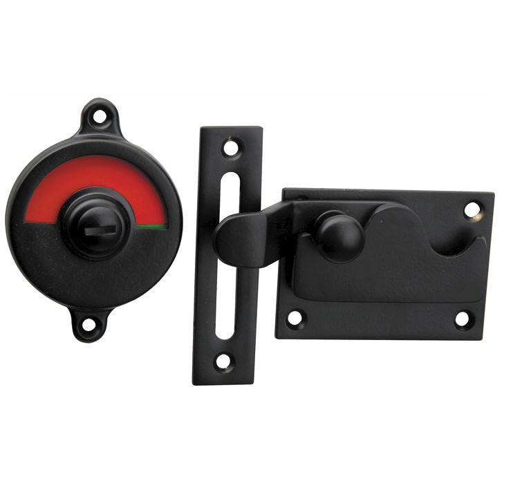 WC-overslag Elegant met bocht mat zwart