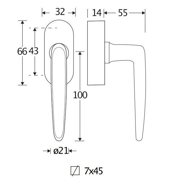 Draaikiepgarnituur Dudok/Elegant messing antiek - Afbeelding 2