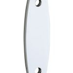 Vulplaat tbv raamsluiting 3 mm ovaal glans chroom