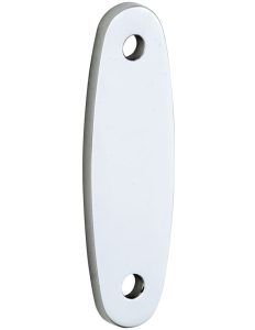 Vulplaat tbv raamsluiting 3 mm ovaal glans chroom