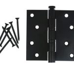 XBL Kogellagerscharnier 89x89x2.5 mm rechte hoek zwart