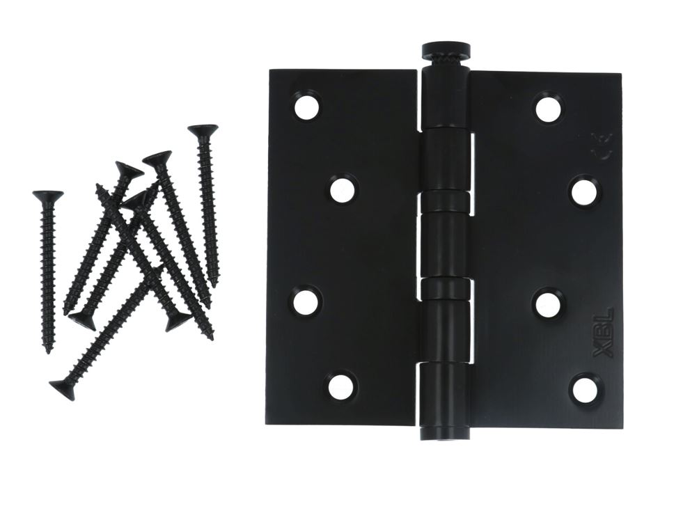 XBL Kogellagerscharnier 89x89x2.5 mm rechte hoek zwart