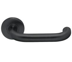 Deurklink op rozet CECIL zwart