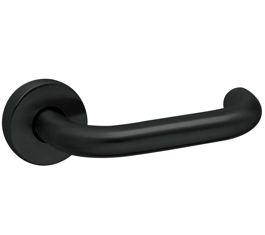 Deurklink op rozet UNO zwart