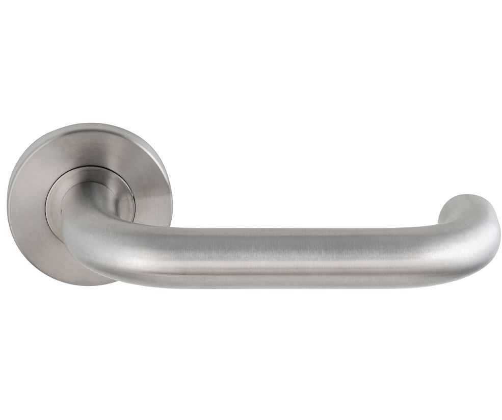 Deurklink op rozet CECIL rvs mat