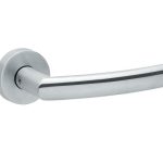 Deurklink op rozet LANA rvs mat