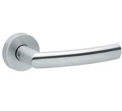 Deurklink op rozet LANA rvs mat