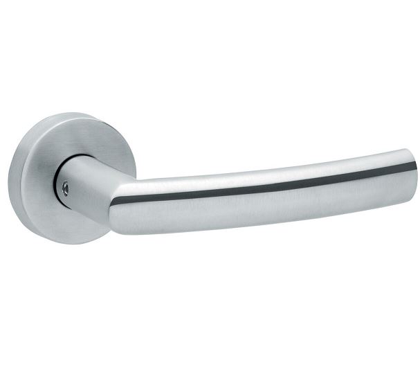 Deurklink op rozet LANA rvs mat