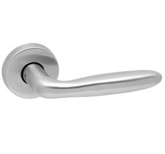 Deurklink op rozet Cino rvs mat