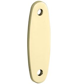 Vulplaat tbv raamsluiting 3 mm ovaal messing ongelakt