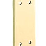 Vulplaat tbv SKG raamsluiting 3 mm messing ongelakt