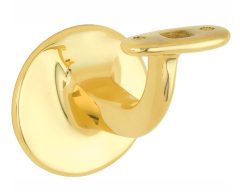 Leuninghouder Elegant vlak M8 messing ongelakt