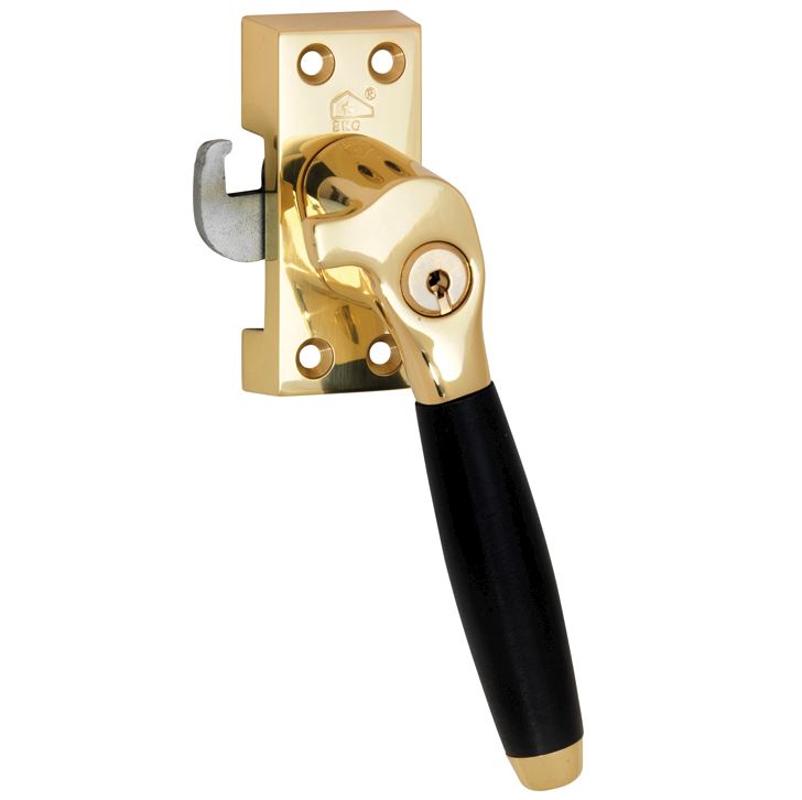 SKG Raamsluiting Met Sluitplaat Rechts Ton ebben messing ongelakt