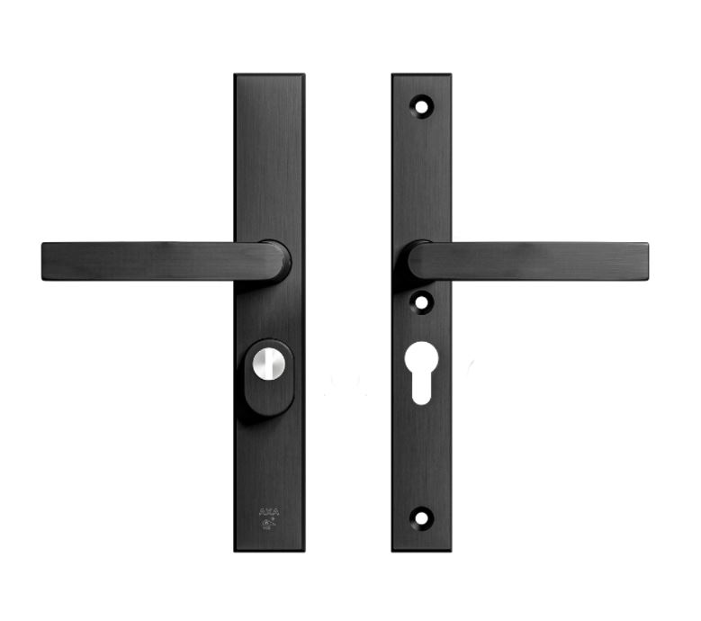 AXA Edge Plus Smal veiligheidsbeslag PC55 SKG3 met kerntrekbeveiliging kruk/kruk zwart