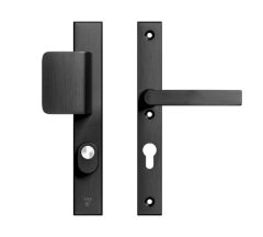 AXA Edge Plus Smal veiligheidsbeslag PC72 SKG3 met kerntrekbeveiliging D-greep/kruk zwart