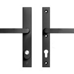 AXA Edge Plus Smal veiligheidsbeslag PC92 SKG3 met kerntrekbeveiliging kruk/kruk zwart