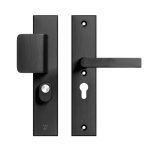 AXA Edge Plus veiligheidsbeslag PC55 SKG3 met kerntrekbeveiliging D-greep/kruk zwart