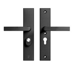 AXA Edge Plus veiligheidsbeslag PC55 SKG3 met kerntrekbeveiliging kruk/kruk zwart